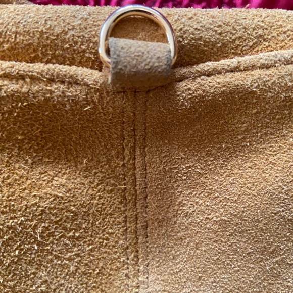 Genuine suede Gianni Bernini cross body bag - Picture 10 of 16